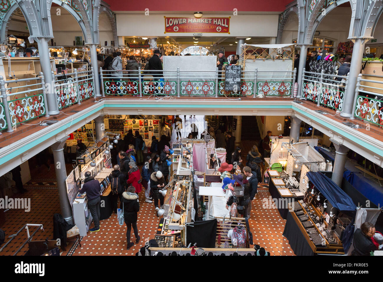 An indoor market at Camden Lock, London Stock Photo - Alamy