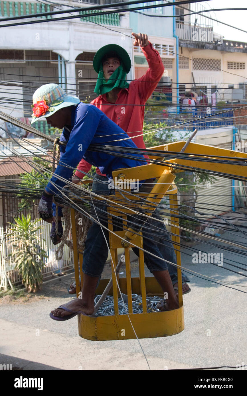 Power lines in cambodia hires stock photography and images Alamy