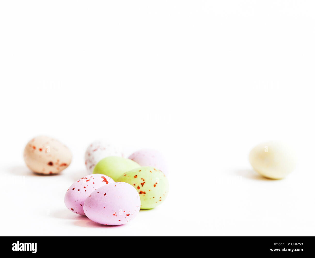 isolated candy eggs Stock Photo