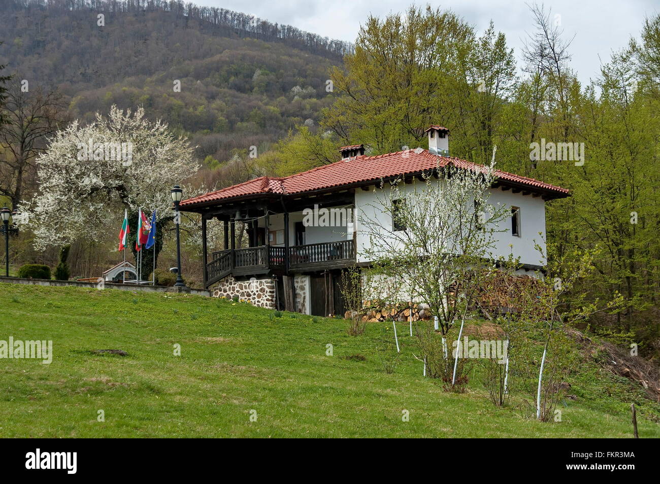 Part of Pravets (Pravetz) Municipality in central western Bulgaria, Balkan mountain, Monastery Svety  Teodor Tiron Stock Photo