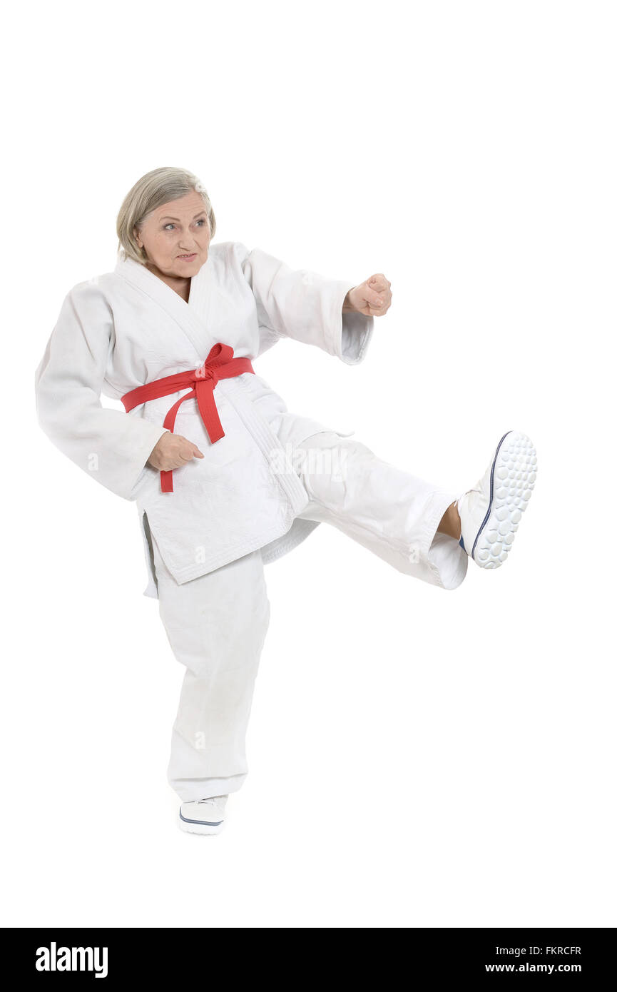 Karate Poses Against The Backdrop Of The City Stock Photo, Picture and  Royalty Free Image. Image 10024048.