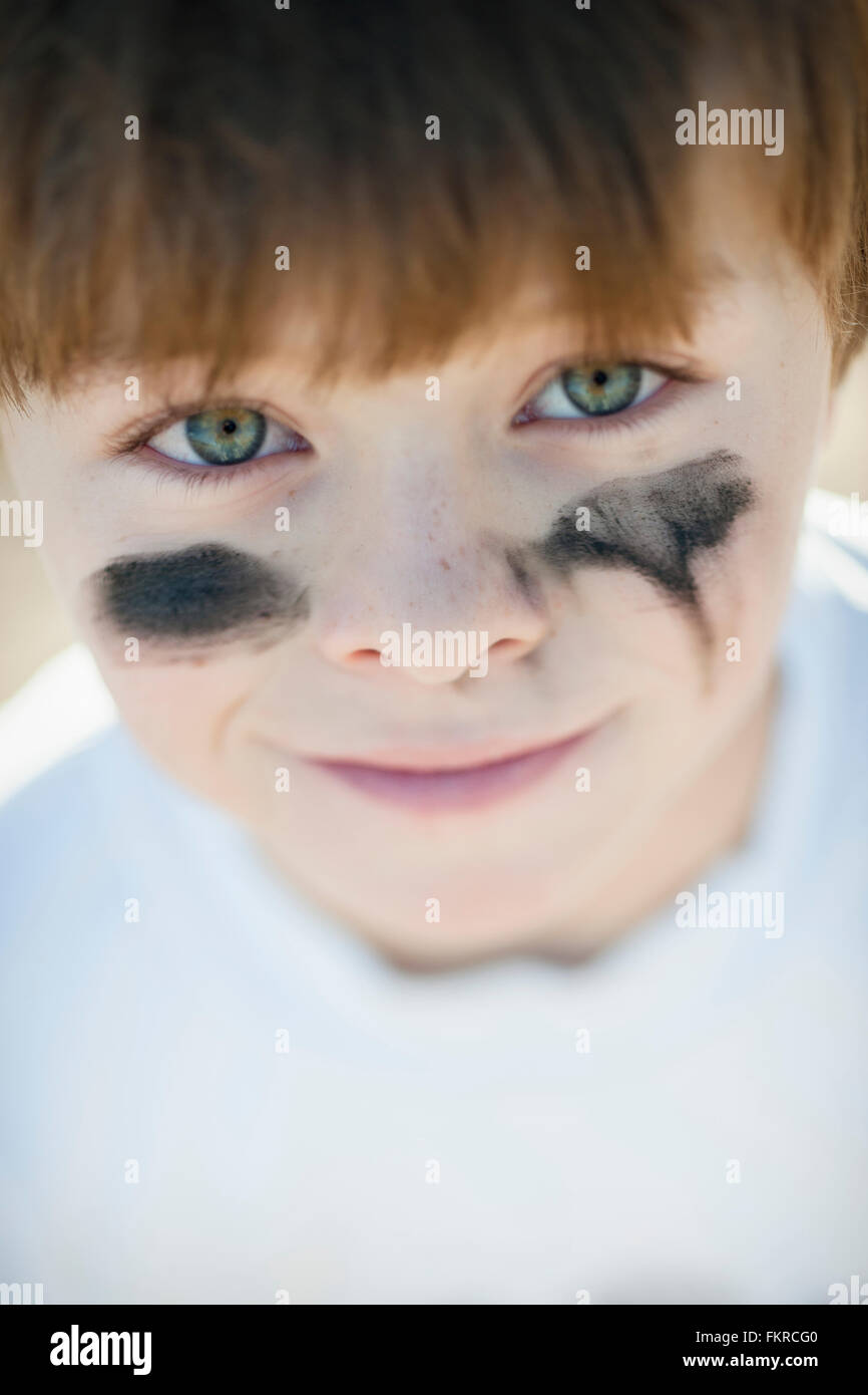 Baseball player with eye black, (close-up Stock Photo - Alamy