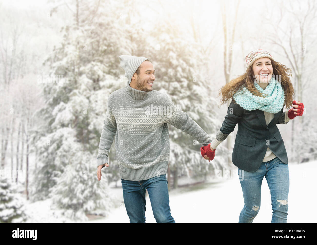 Couple holding hands exploring hi-res stock photography and images - Alamy