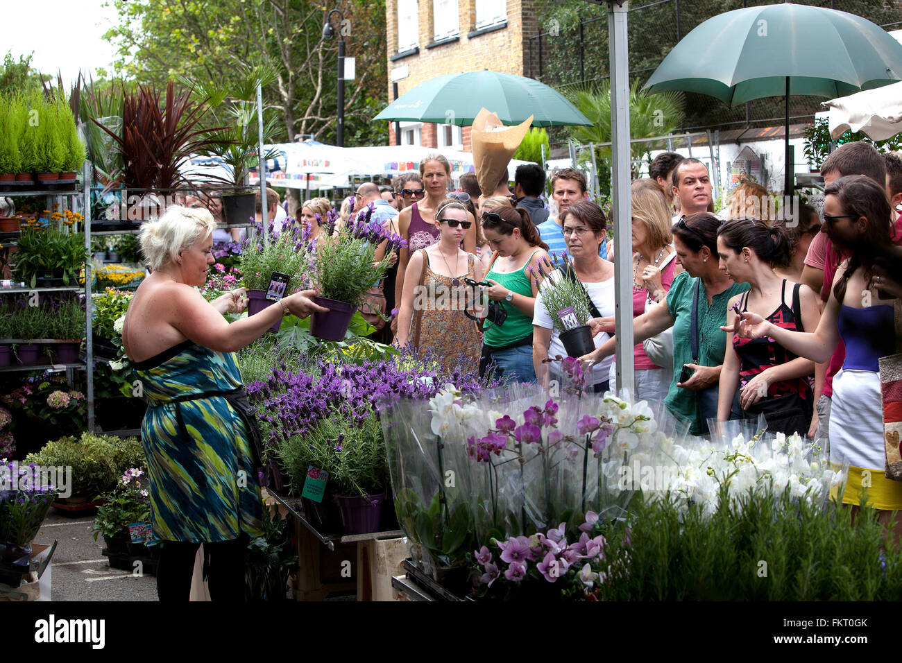 Shoreditch,London Columbia Road flower market Stock Photo Alamy