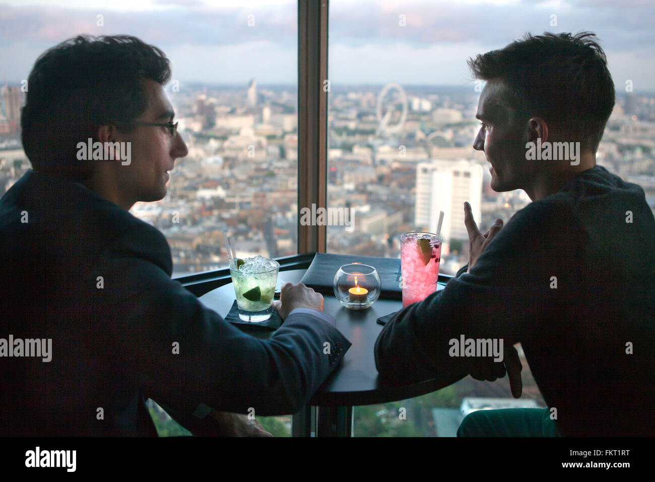 View from Paramount restaurant at the top of Centre Point,London Stock Photo