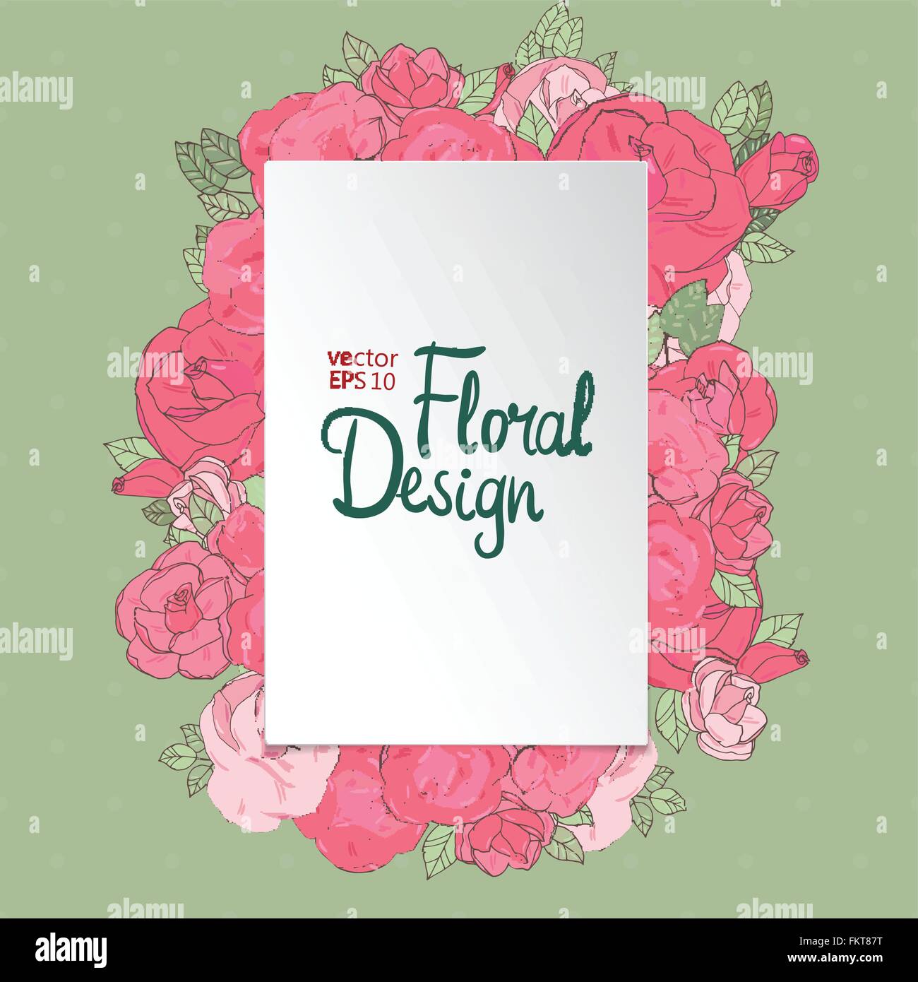 Floral vector frame Stock Vector Image & Art - Alamy
