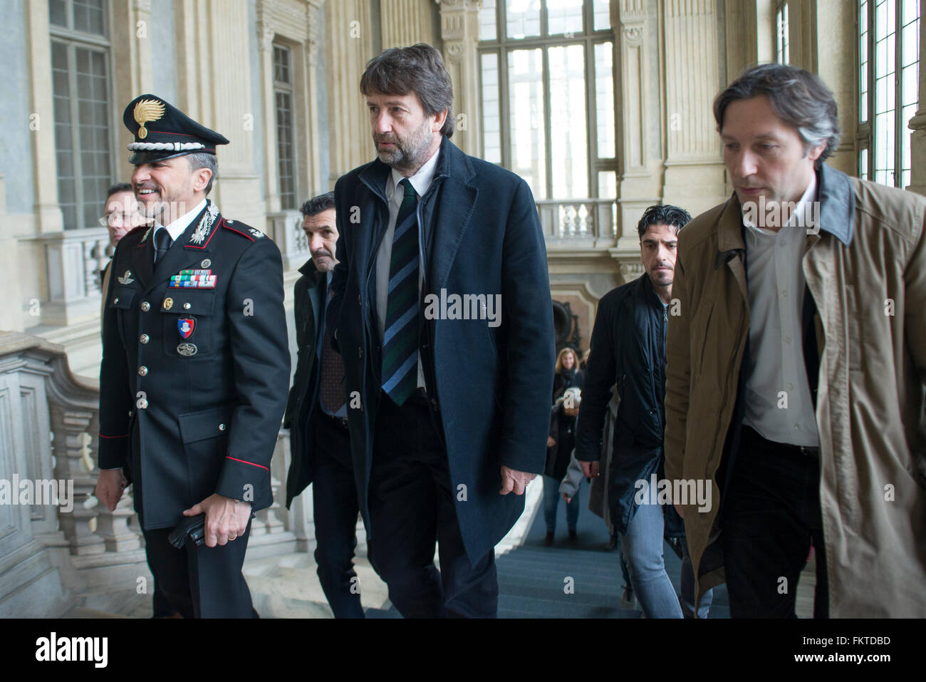 Turin, Italy. 10th March, 2016. Press Preview art exhibition 'From Poussin to the Impressionists. Three centuries of French painting' at Palazzo Madama in Turin Credit:  Stefano Guidi/Alamy Live News Stock Photo