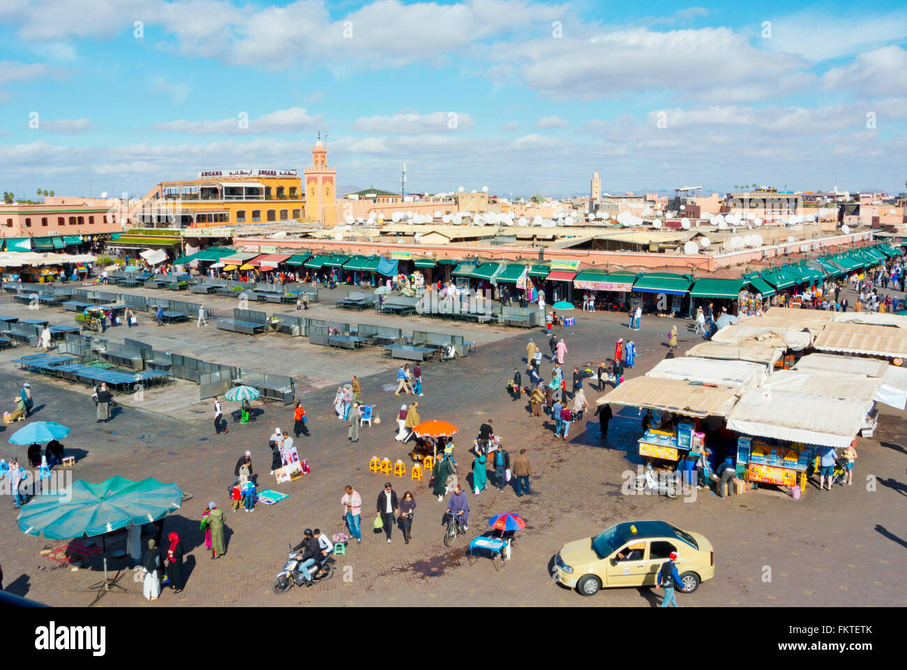 Jemaa el-Fnaa, medina, Marrakesh, Morocco, northern Africa Stock Photo