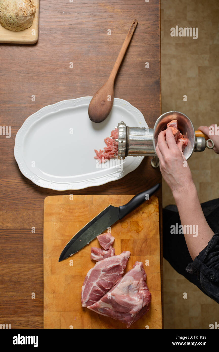 Mincing knife hires stock photography and images Alamy