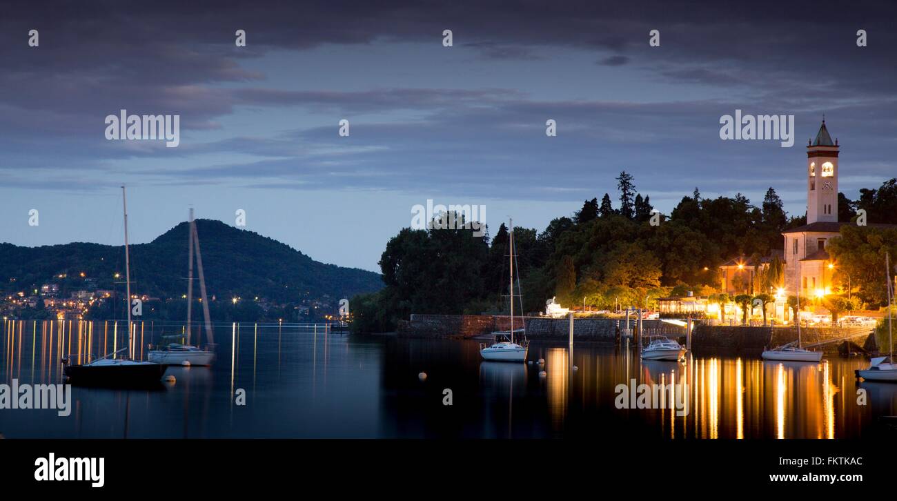 Lesa, Lake Maggiore, Piedmont, Italy Stock Photo