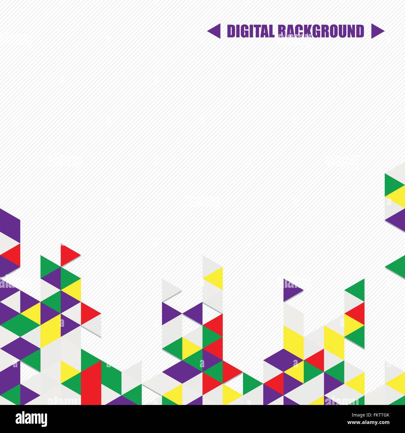 Vector background of different color triangles Stock Vector Image & Art ...