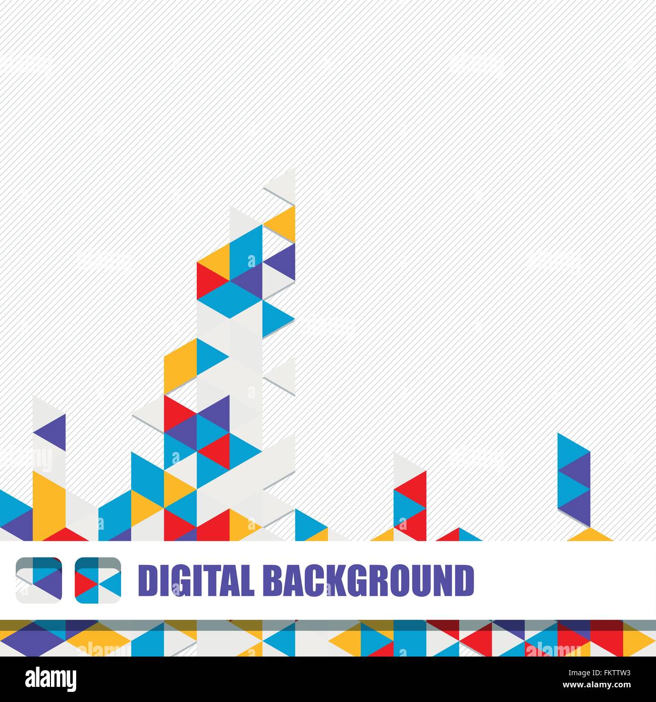 Vector background of different color triangles Stock Vector Image & Art ...