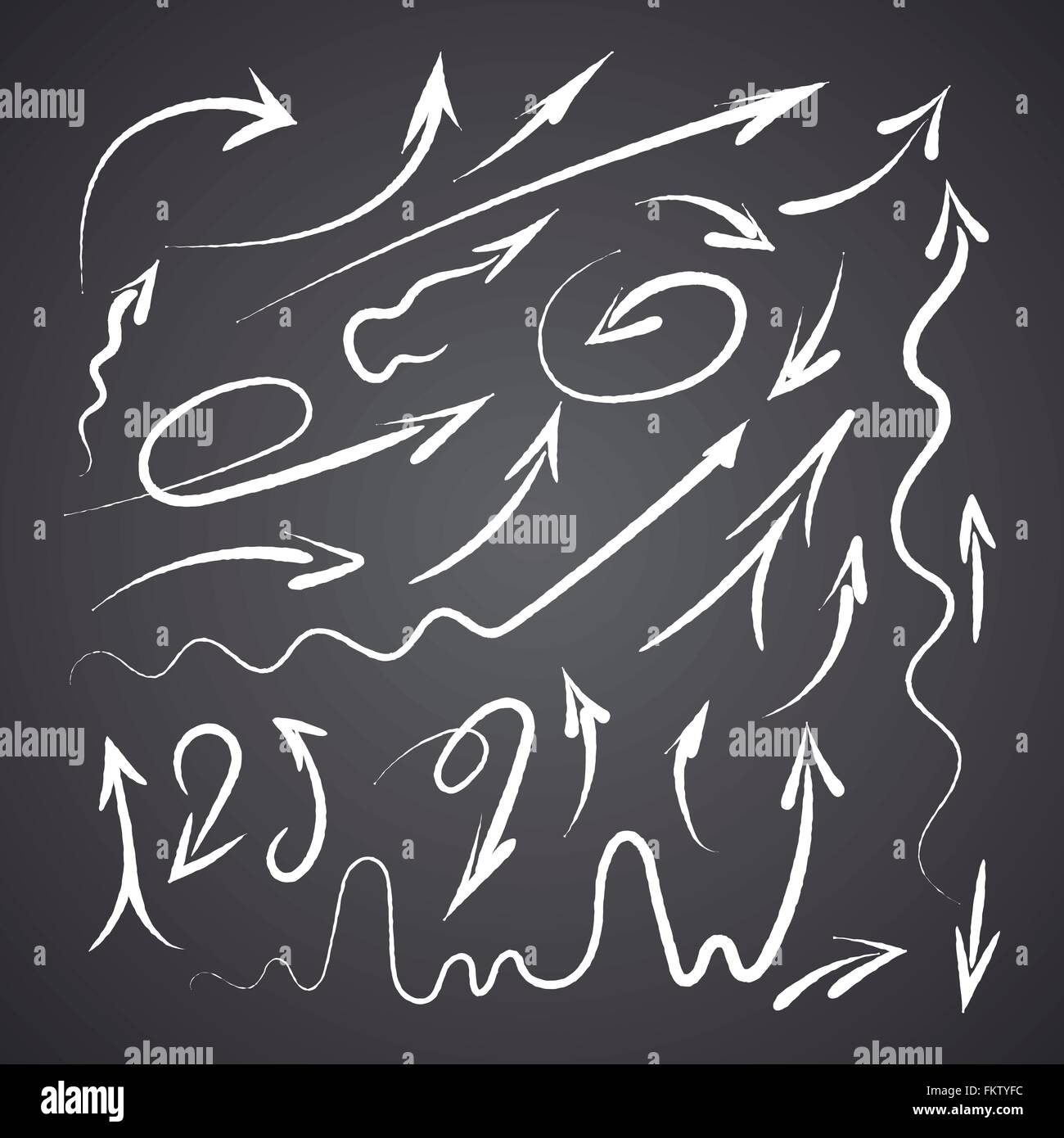 Swirly arrow vector hi-res stock photography and images - Alamy