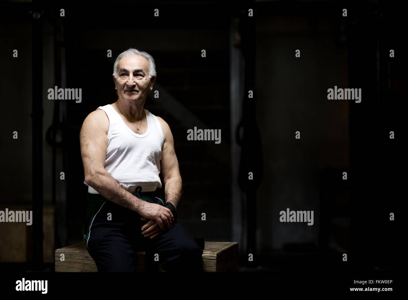 Dark haired old man hi-res stock photography and images - Alamy