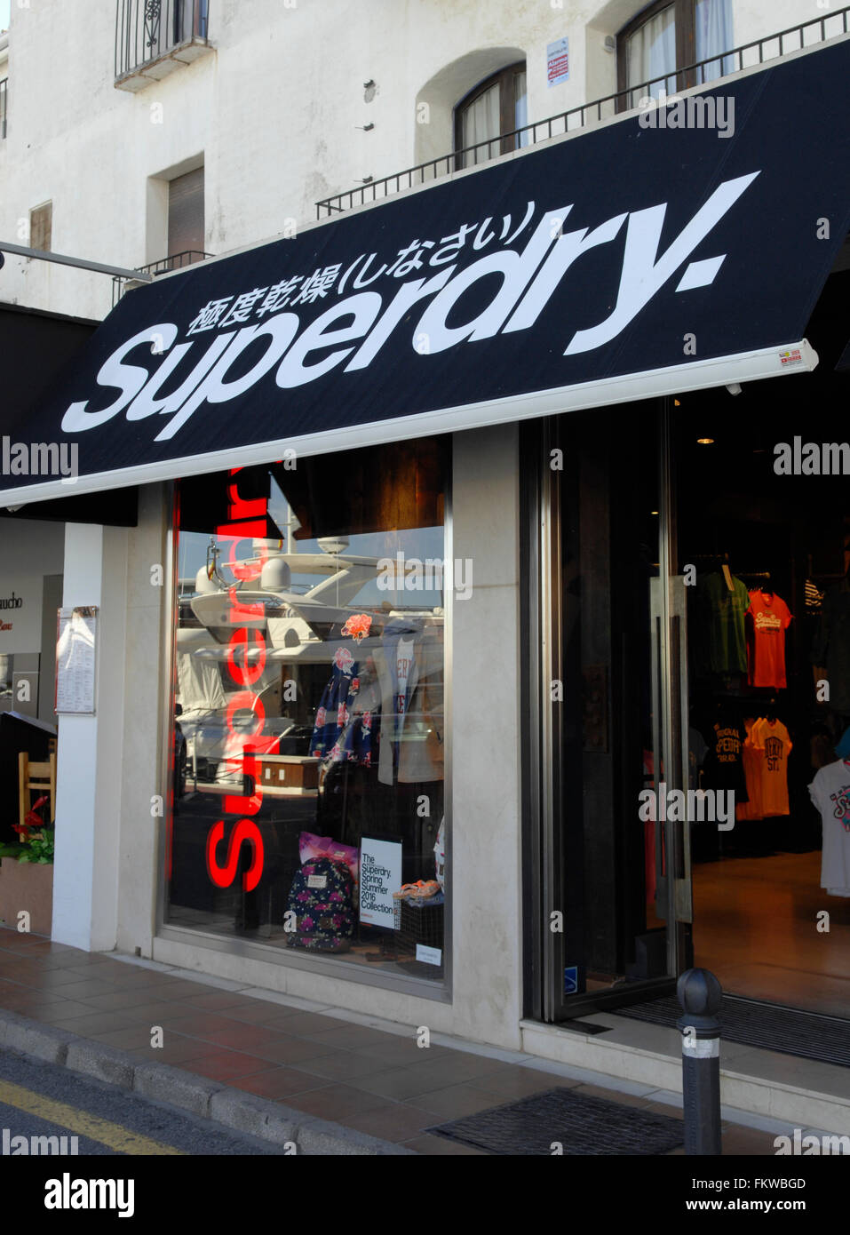 A shot of the popular fashion shop Superdry, shot taken in Marbella Stock  Photo - Alamy