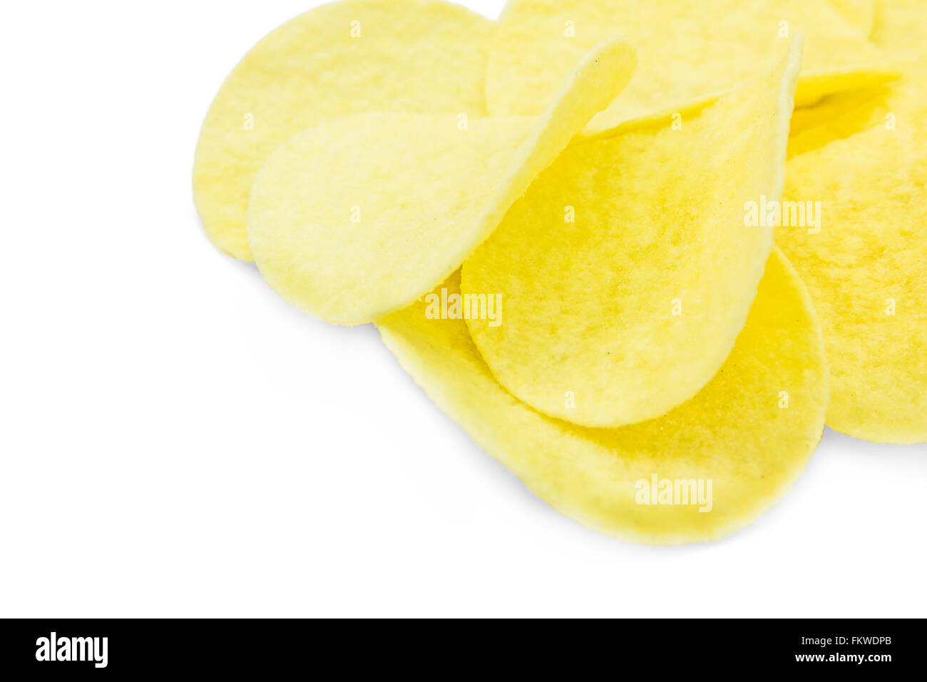 Potato Chips On A White Background Stock Photo Alamy potato-chips-on-a-white-background-stock-photo-alamy