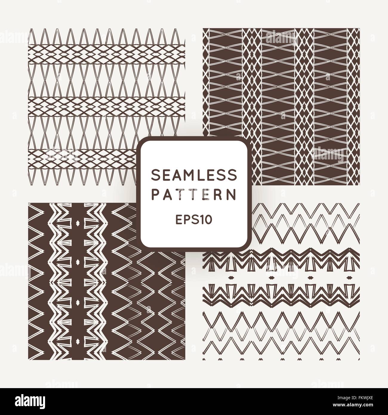 Vector set of seamless geometric patterns Stock Vector Image & Art - Alamy