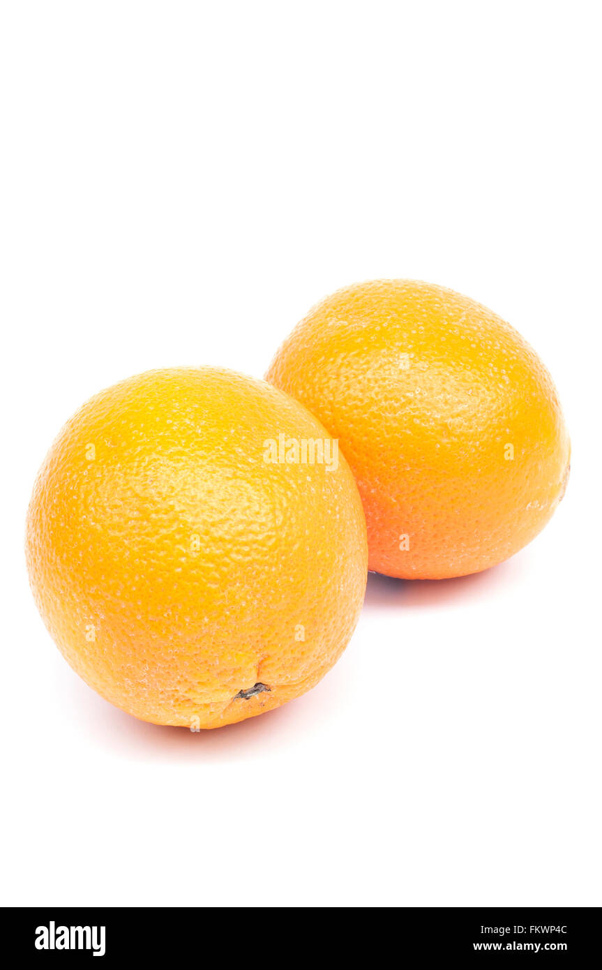 Fresh orange isolated on white background Stock Photo - Alamy