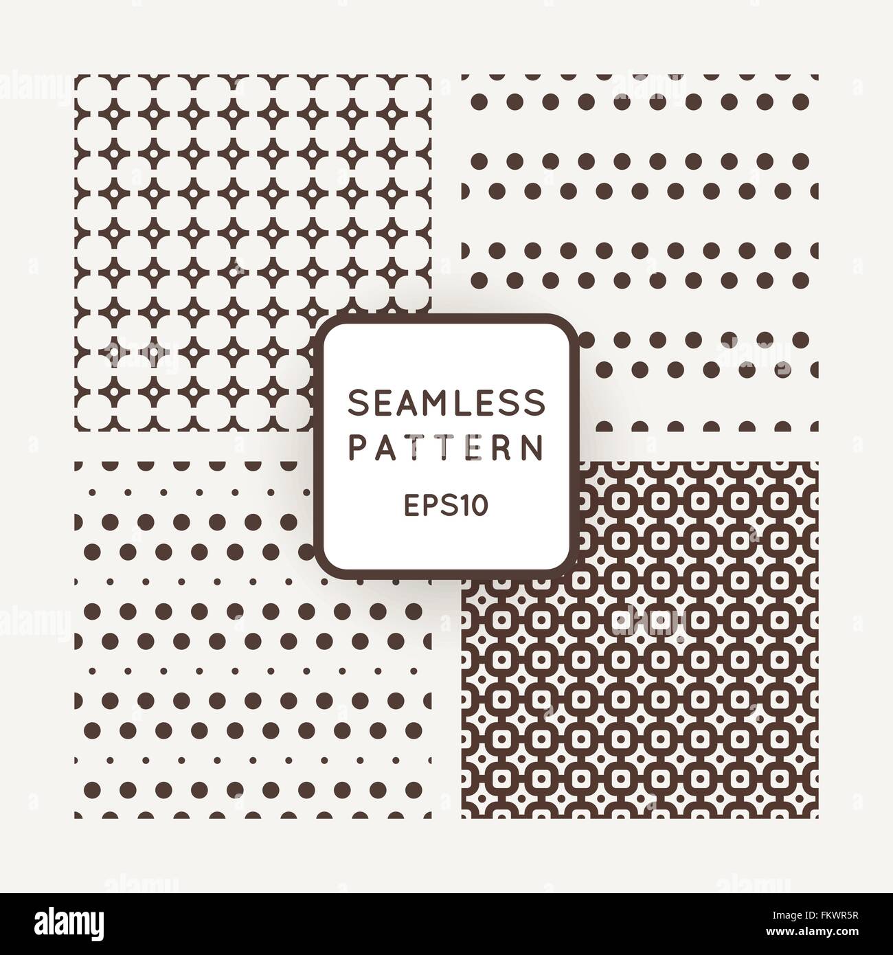 A set of four vector patterns in monochrome Stock Vector Image & Art ...