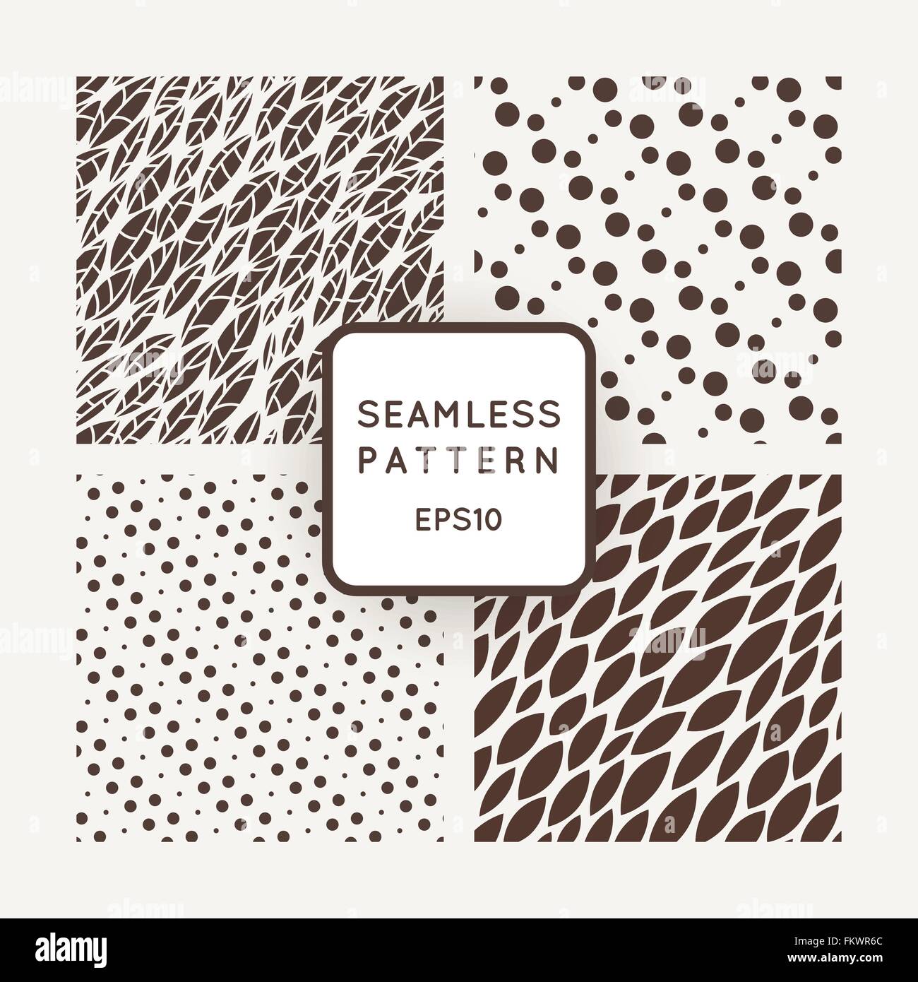 A set of four vector patterns in monochrome Stock Vector Image & Art ...