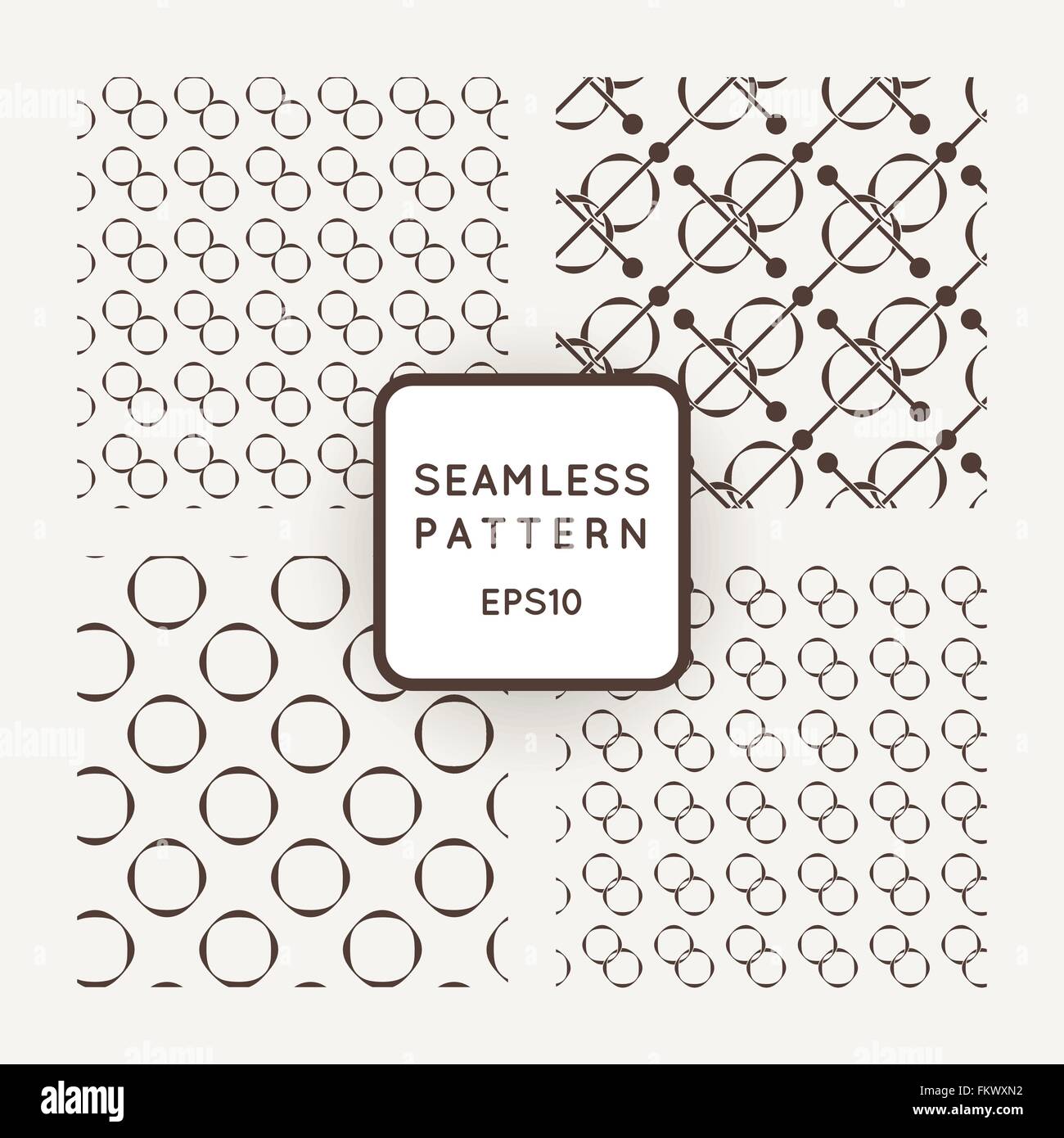 A set of four vector pattern of circles Stock Vector Image & Art - Alamy
