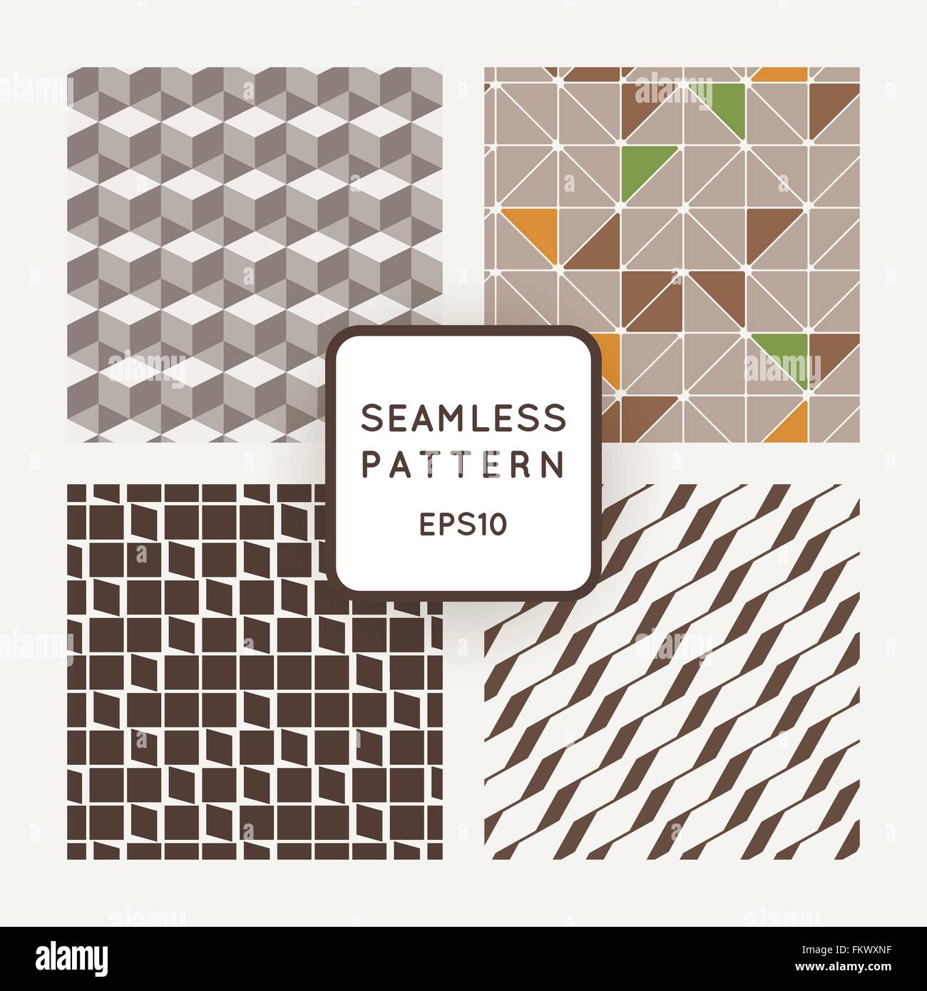 Set of four vector seamless geometric patterns Stock Vector Image & Art ...