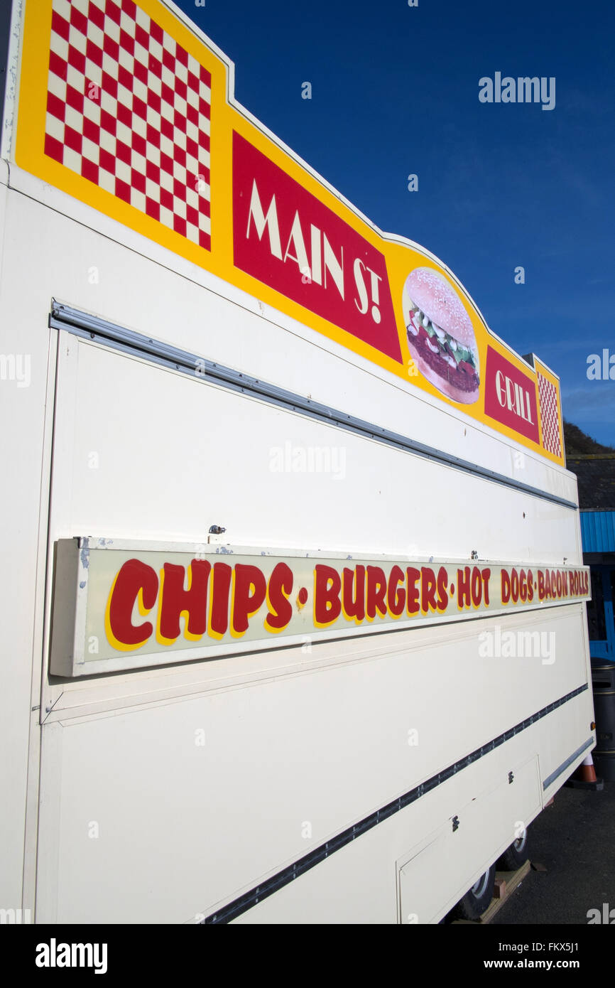 Hot Food Burger Van On Stock Photos Hot Food Burger Van On