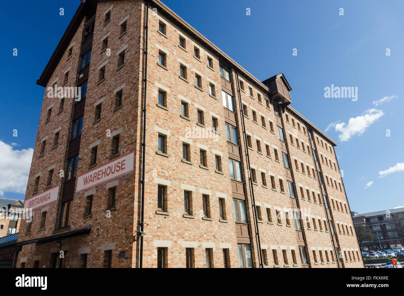 Apartments and offices in Britannia Warehouse at Gloucester Docks Stock