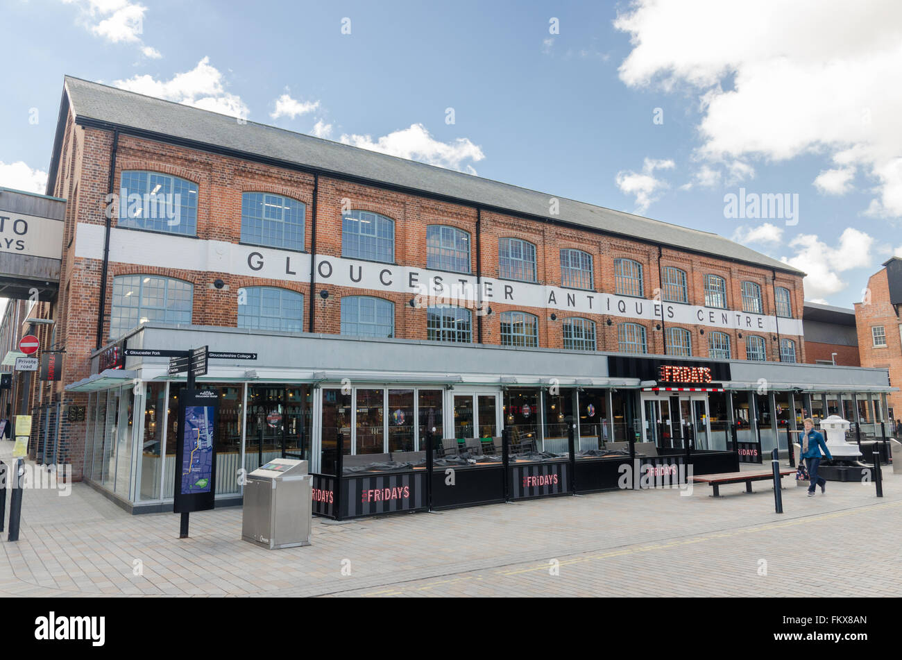 Gloucester Antiques Centre at Gloucester Docks Stock Photo Alamy