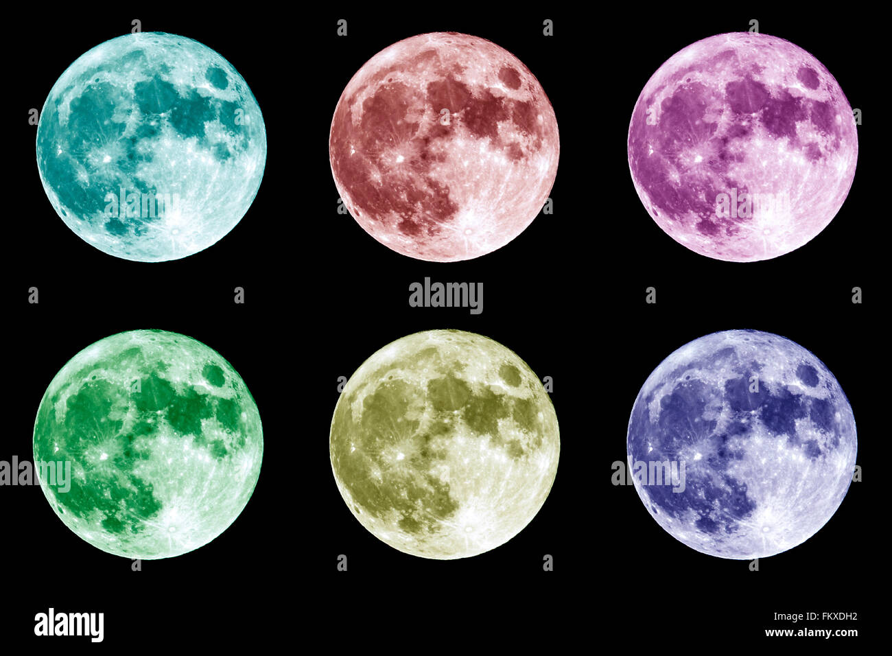 Перекрасил луну в миллионы разных цветов. Луна разных цветов. Разные цвета Луны. Цветная Луна. Оттенки Луны.