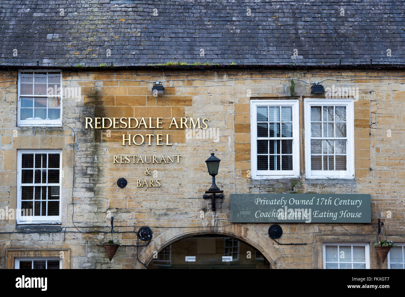 Redesdale Arms Hotel. Moreton in Marsh. Cotswolds, Gloucestershire