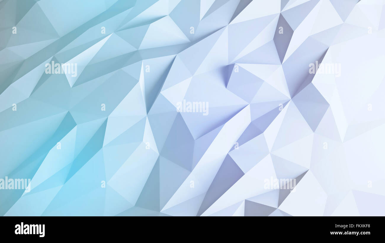 abstract 3d render background. Techno triangular low poly background. Stock Photo