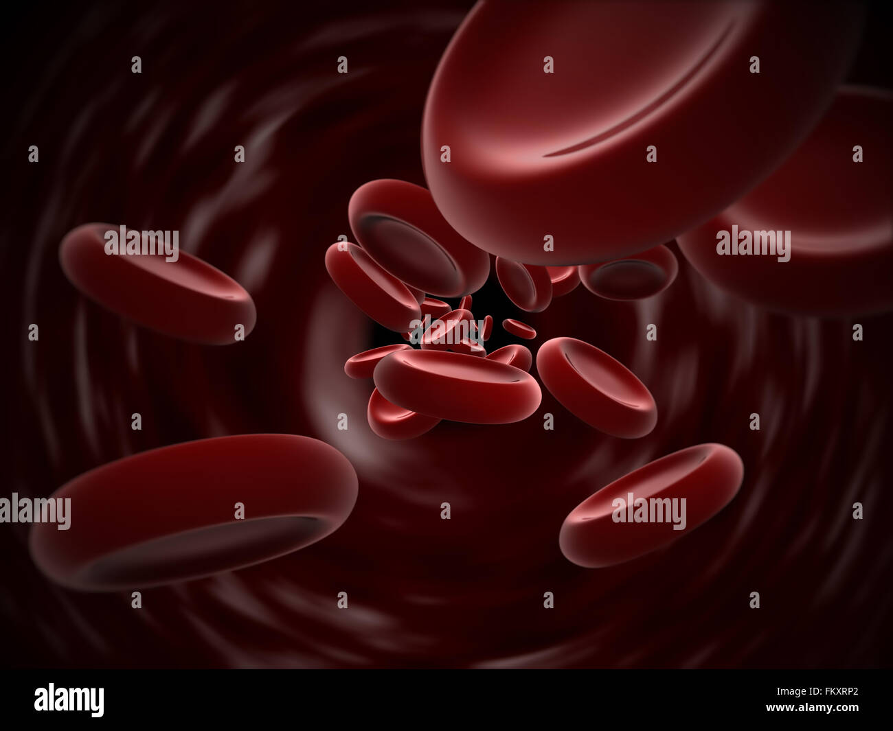 Red blood cells, medical, health, biology, cardiology Stock Photo