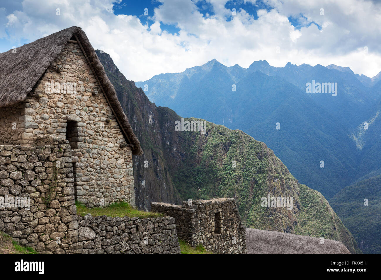 old stone house in Machu Picchu Stock Photo - Alamy