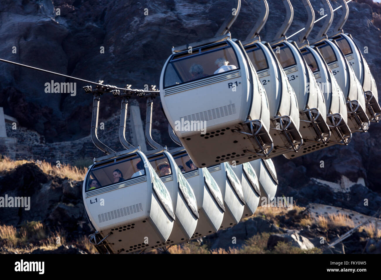 Cable car fira santorini hires stock photography and images Alamy