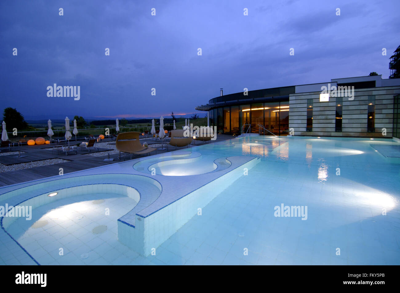Österreich, Burgenland, Bad Tatzmannsdorf, Reiter's-Burgenland-Resort, Supreme Hotel Stock Photo