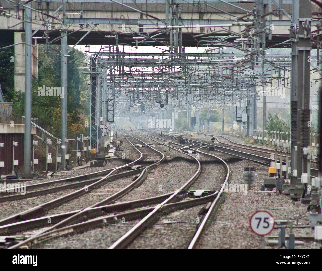 Railway Lines Stock Photo Alamy