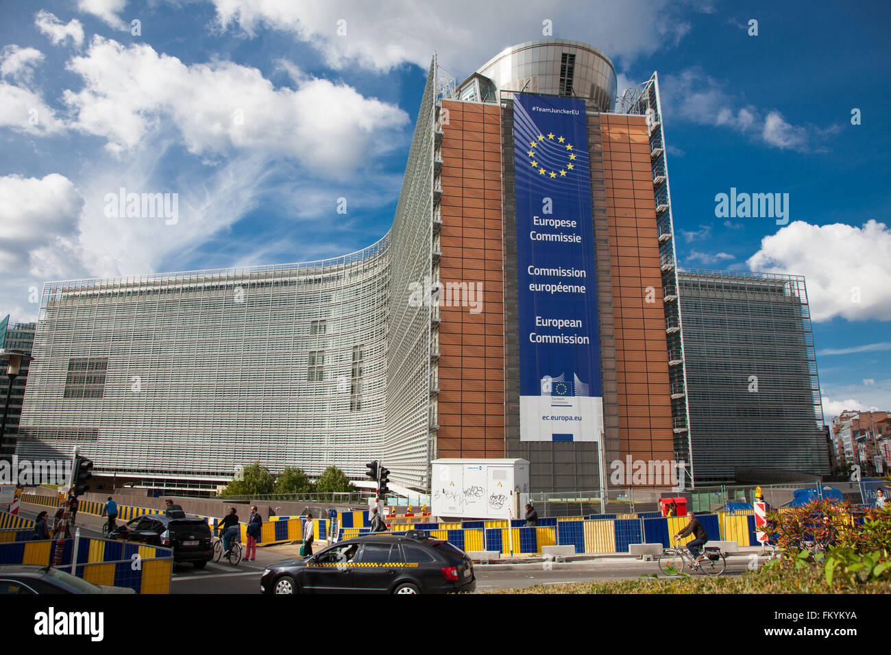 Building of the European Commission, Brussels, Belgium Stock Photo