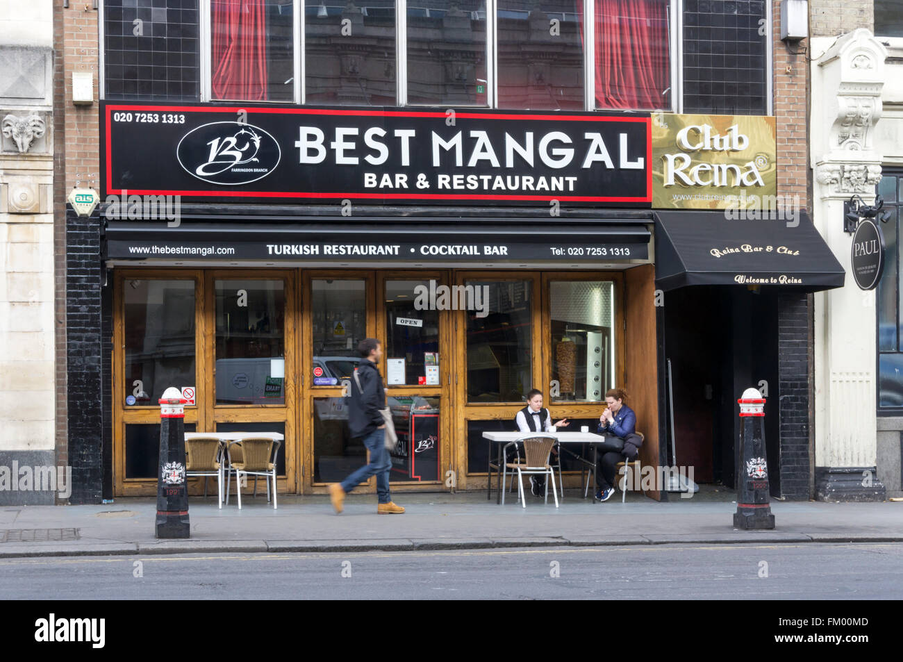 Best Mangal Turkish Restaurant in Smithfield, London. Stock Photo
