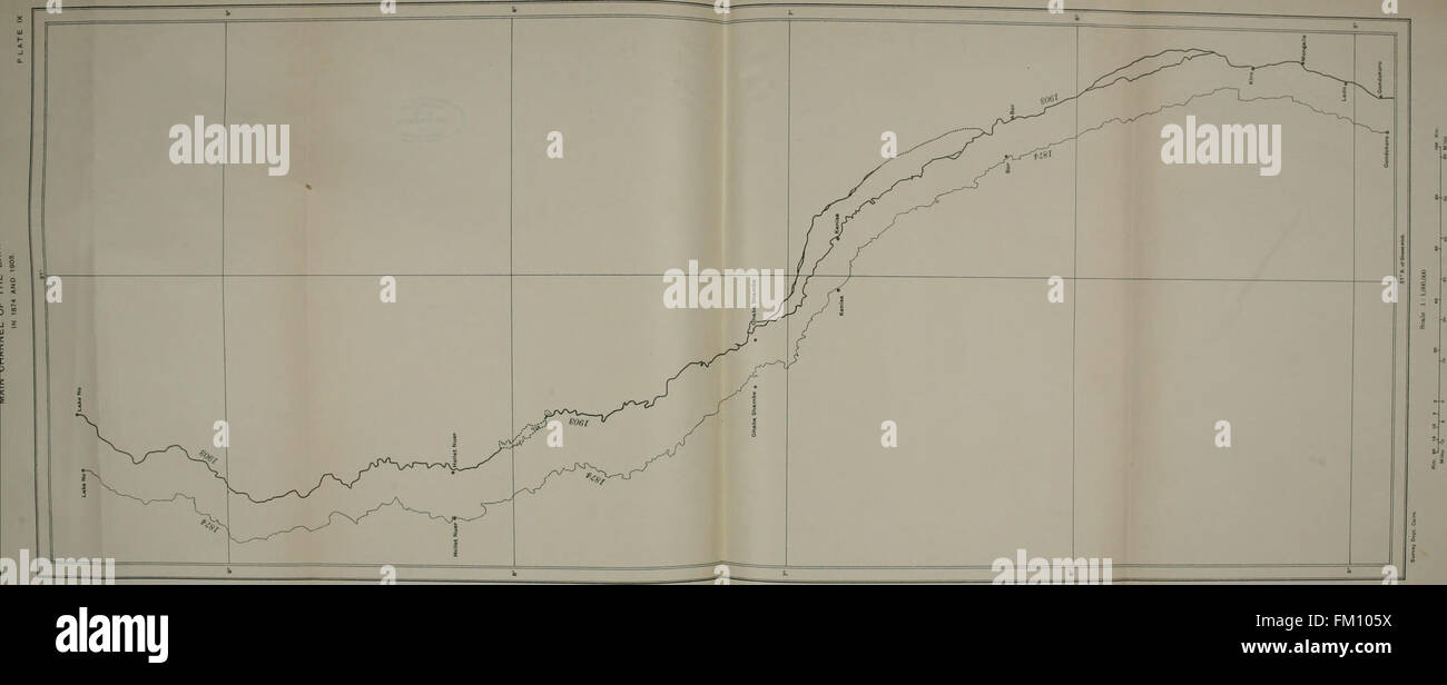 The physiography of the river Nile and is basin (1906) Stock Photo