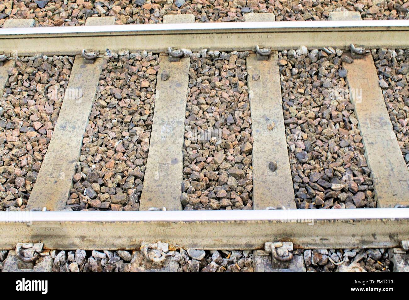 rail track Stock Photo