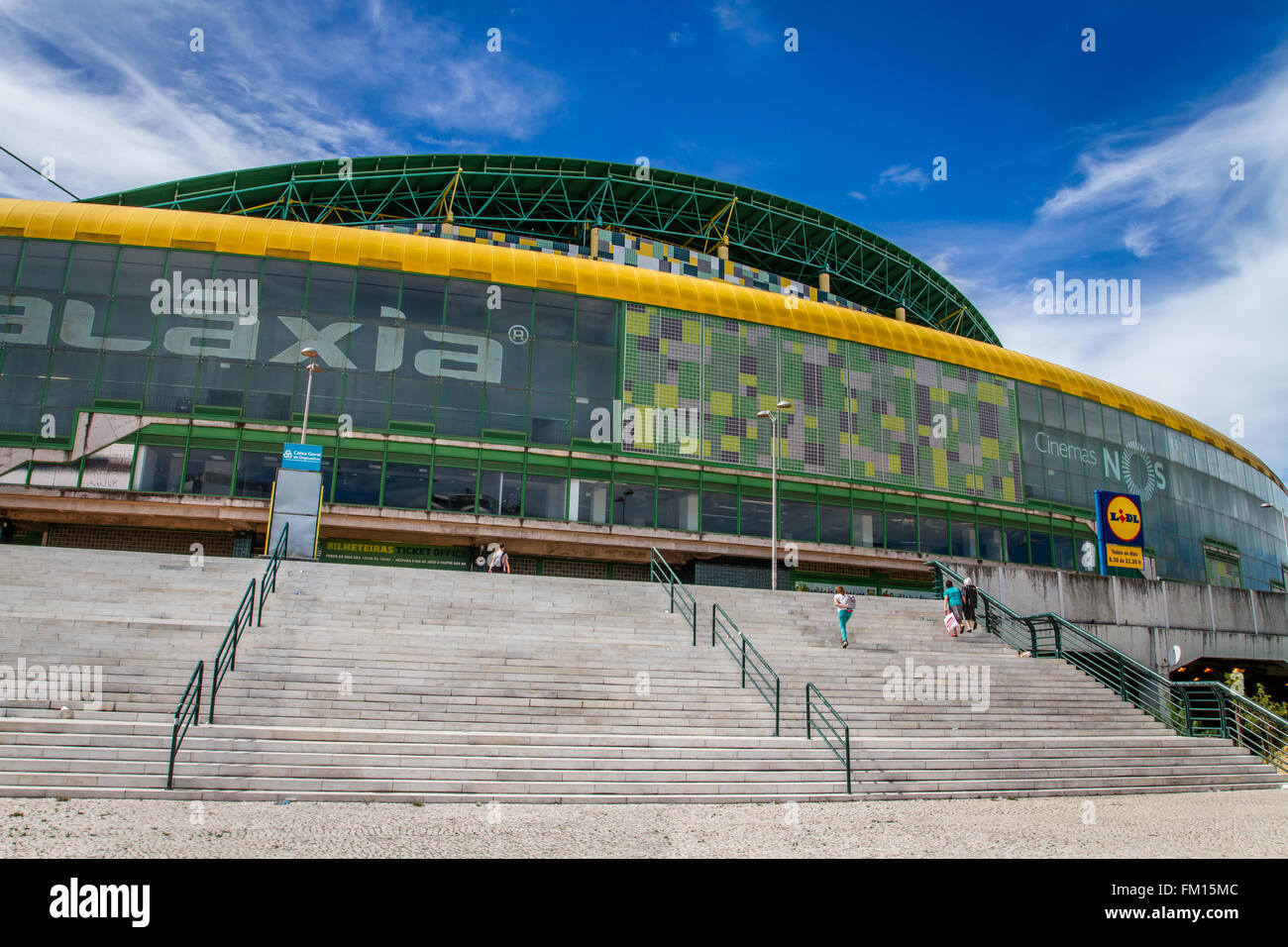The Estadio Jose Alvalade XXI, the football stadium of Sporting Clube de Portgual (Sporting Lisbon) in Lisbon, Portugal Stock Photo