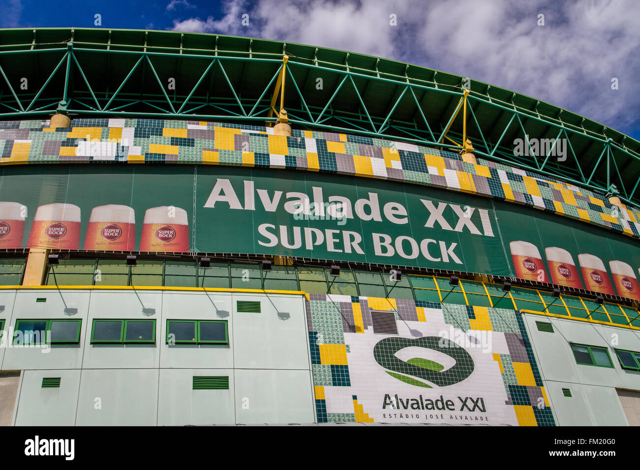 The Estadio Jose Alvalade XXI, the football stadium of Sporting Clube de Portgual (Sporting Lisbon) in Lisbon, Portugal Stock Photo