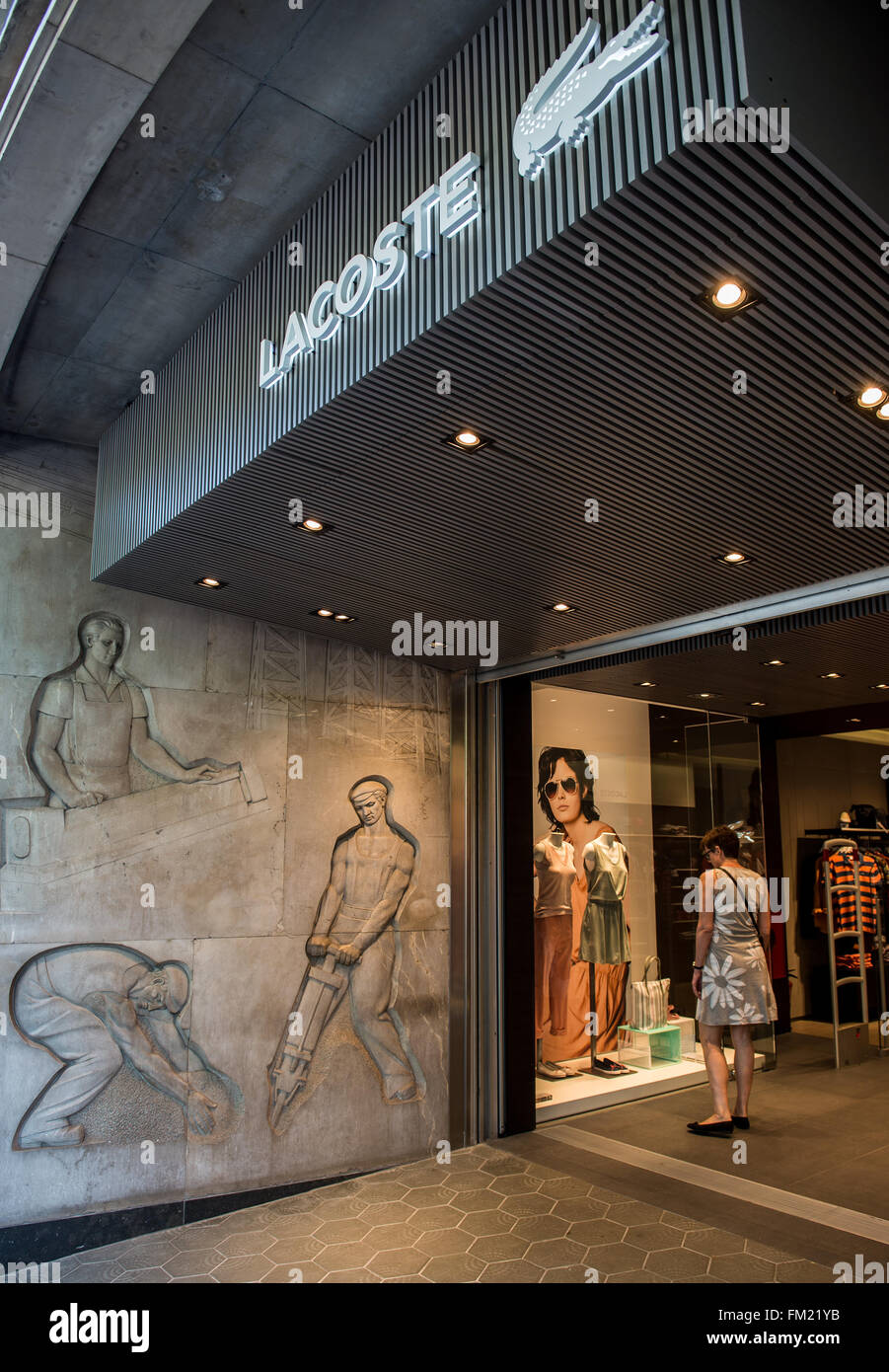 Lacoste store at Passeig de Gracia avenue in Barcelona, Spain Stock Photo -  Alamy