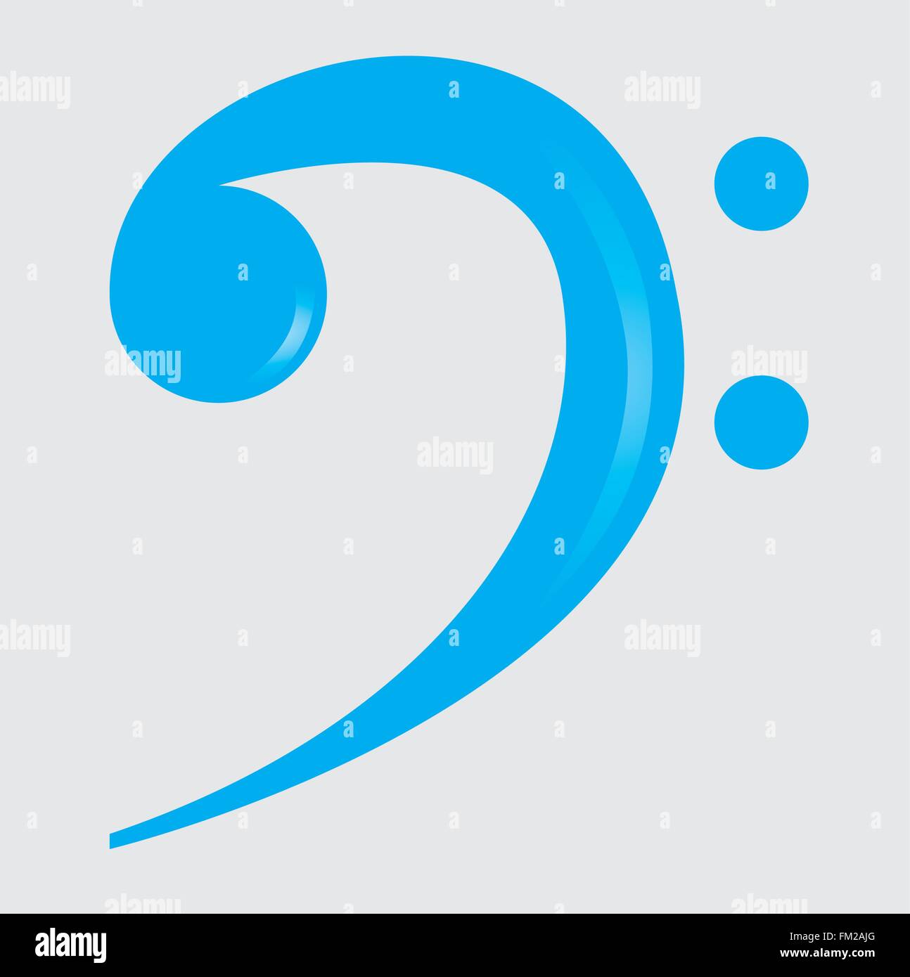 Isolated musical note on a grey background Stock Vector Image & Art - Alamy