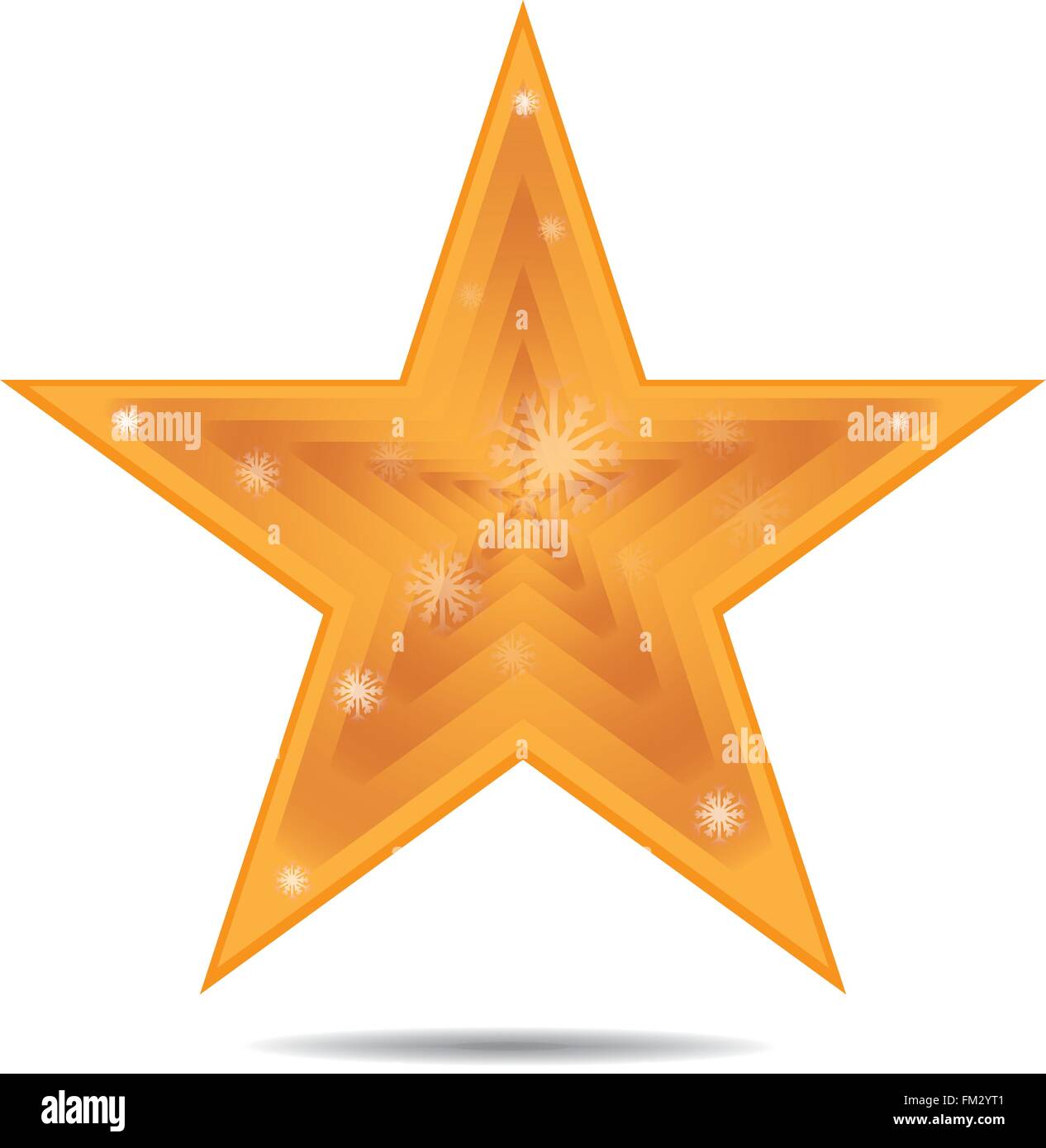 Isolated golden star on a white background Stock Vector Image & Art - Alamy