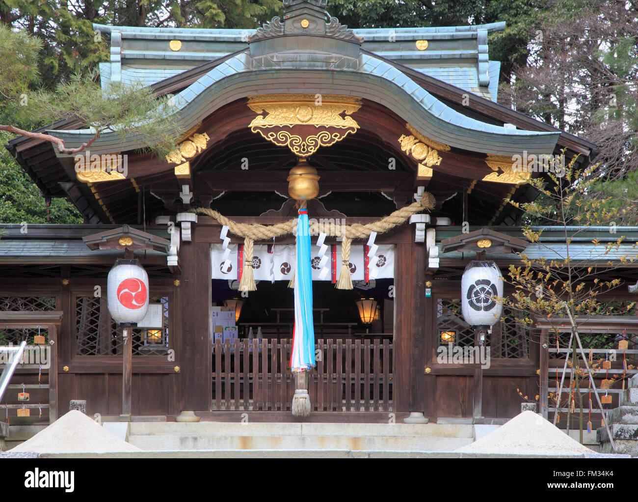 Japan; Kyoto, Hachidai-jinja Shrine, Stock Photo