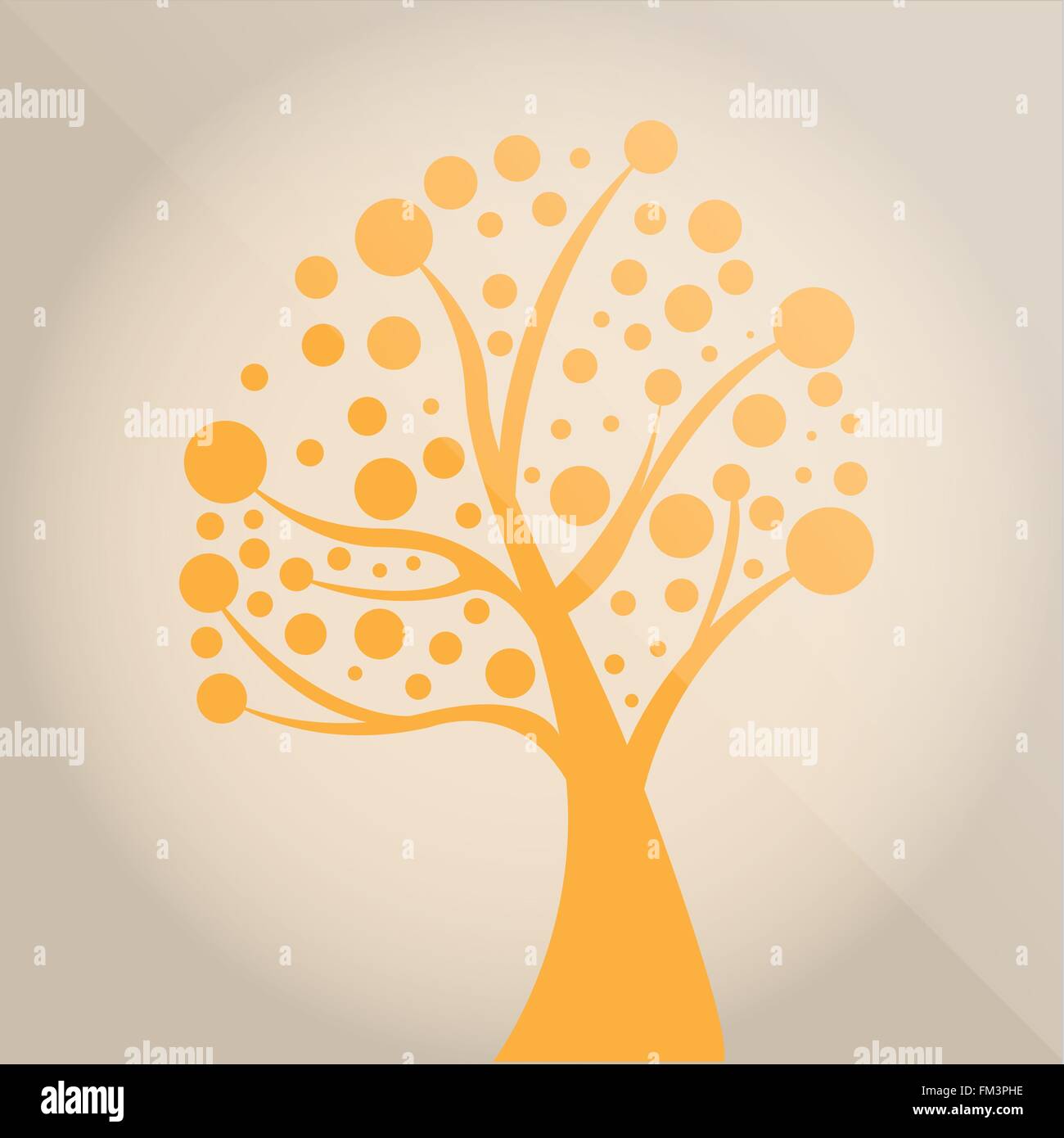 Isolated abstract tree on a colored background Stock Vector Image & Art ...