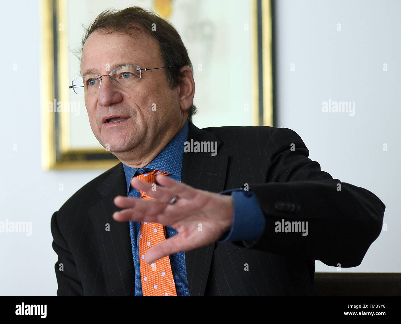 Cologne, Germany. 09th Mar, 2016. Jerry Storch, CEO of Hudson's Bay