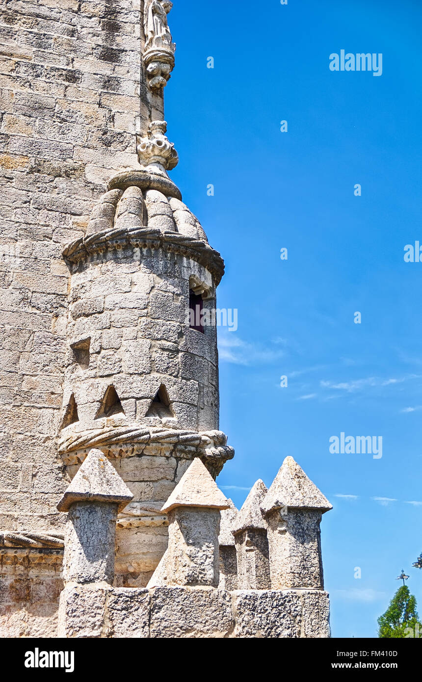 Cupola On Tower Of Belem Stock Photo Alamy